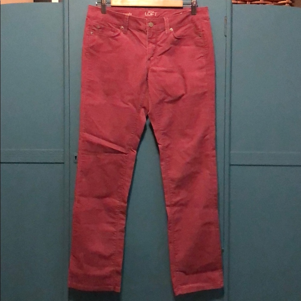 Loft corduroy jeans mauve pink 6p / 28